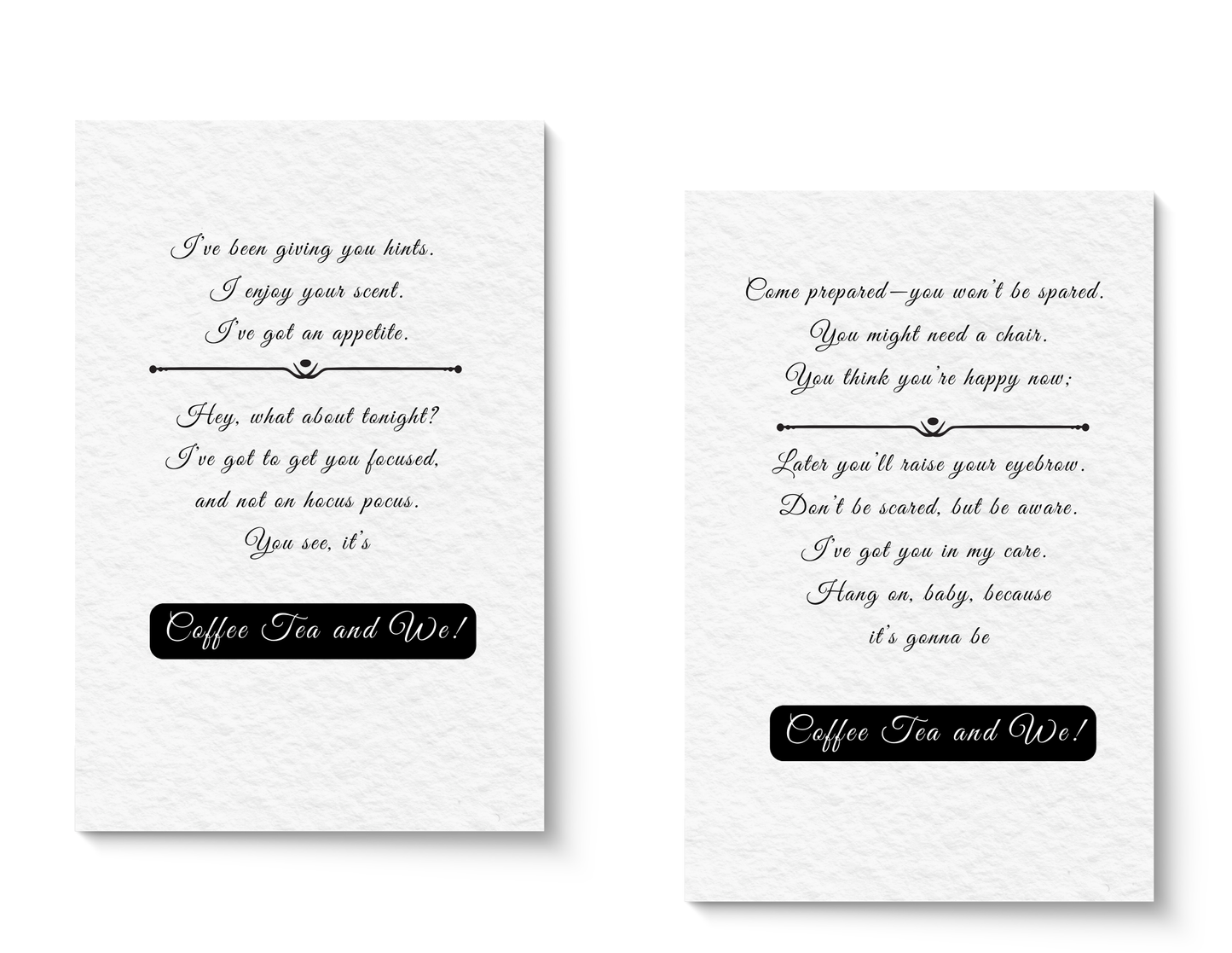 Coffee Tea And We (Physical Card)
