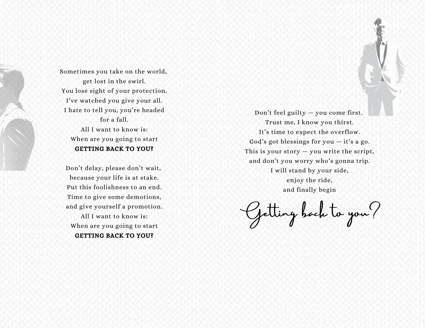 Getting Back To You (Man - Light Tone - Physical Card)