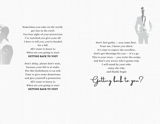 Getting Back To You (Man - Light Tone - Physical Card)