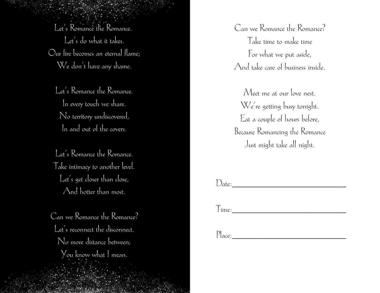 Romance The Romance (Light Tone - Male Physical Card)