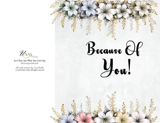 Because Of You (Physical Card)