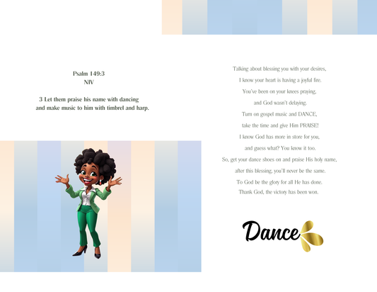 Dance (Woman Deep Tone - Physical Card)