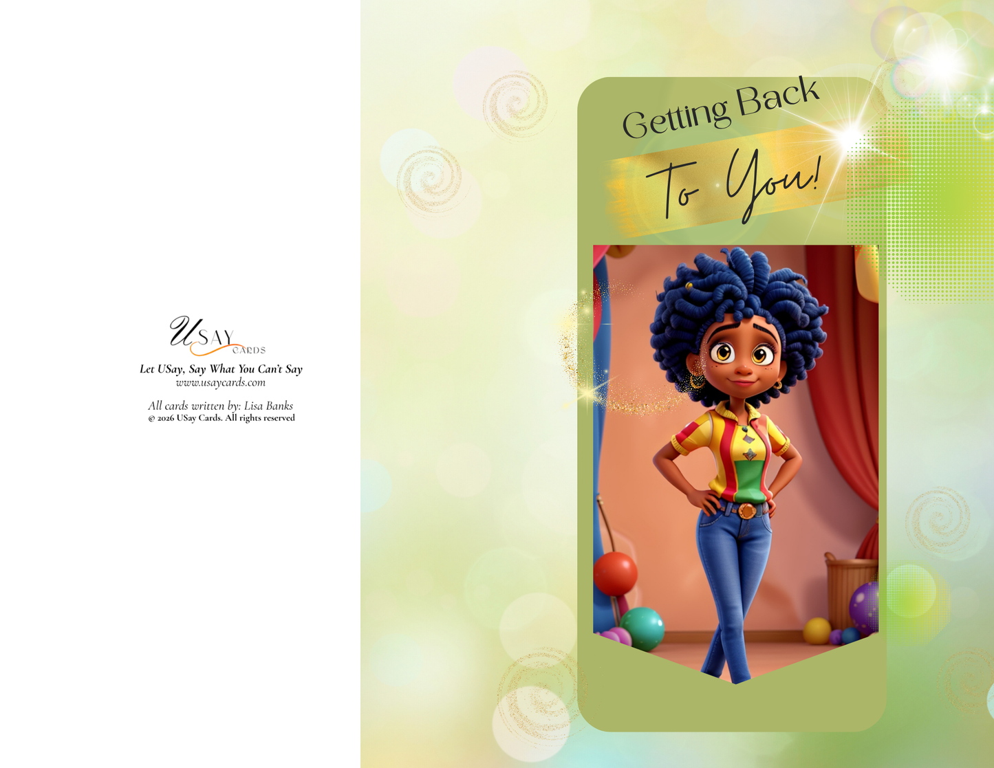 Getting Back To You (Woman - Deep Tone - Physical Card)