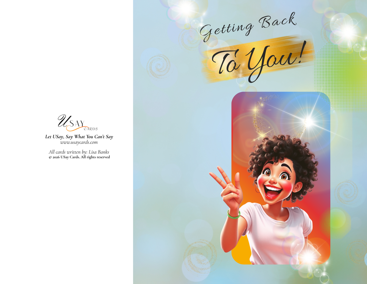 Getting Back To You (Woman - Light Tone - Physical Card)