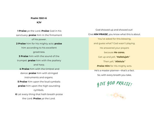 Give God Praise (Physical Card)