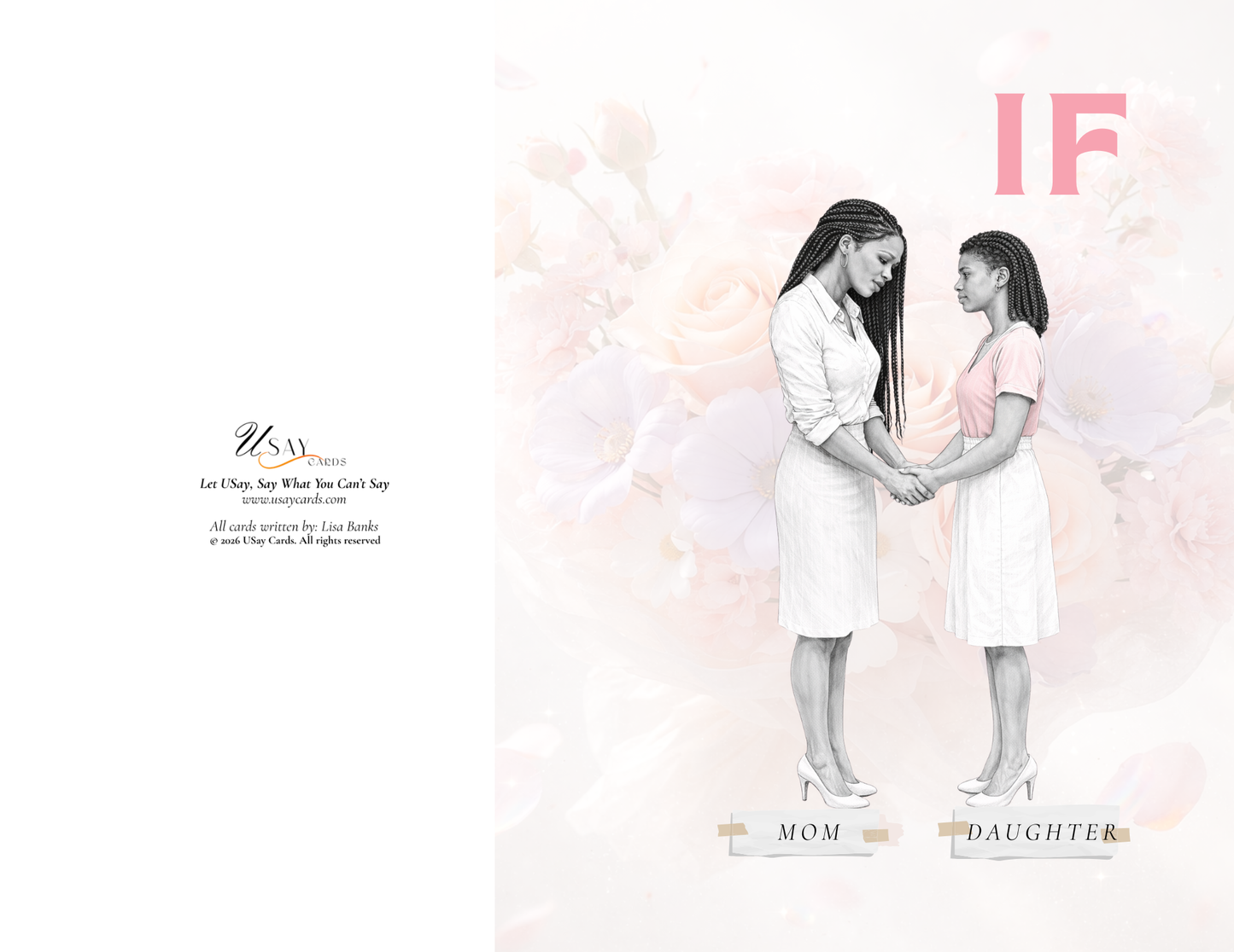 If Daughter — Flower — Mother — Deep Tone (Physical Card)