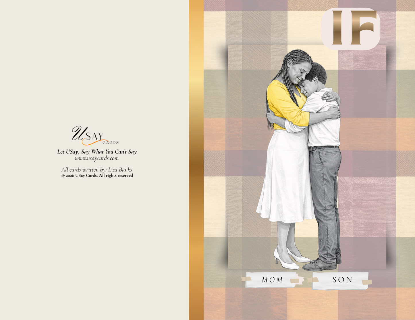 If Son — Plaid — Mother — Deep Tone (Physical Card)