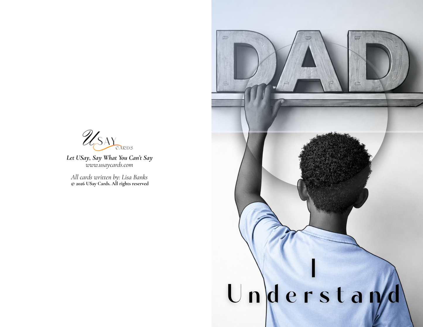I Understand — Son to Father — Deep Tone (Physical Card)