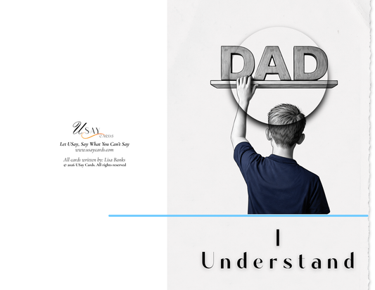 I Understand — Son to Father — Light Tone (Physical Card)