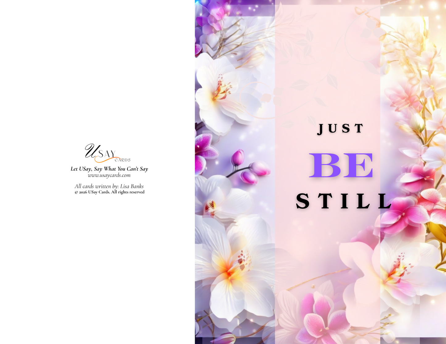 Just Be Still (Physical Card)