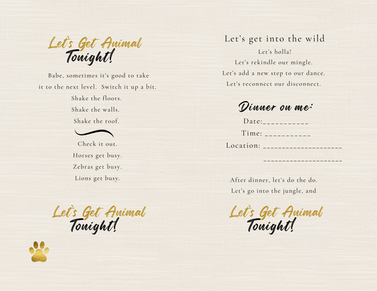 Let's Get Animal (Physical Card)