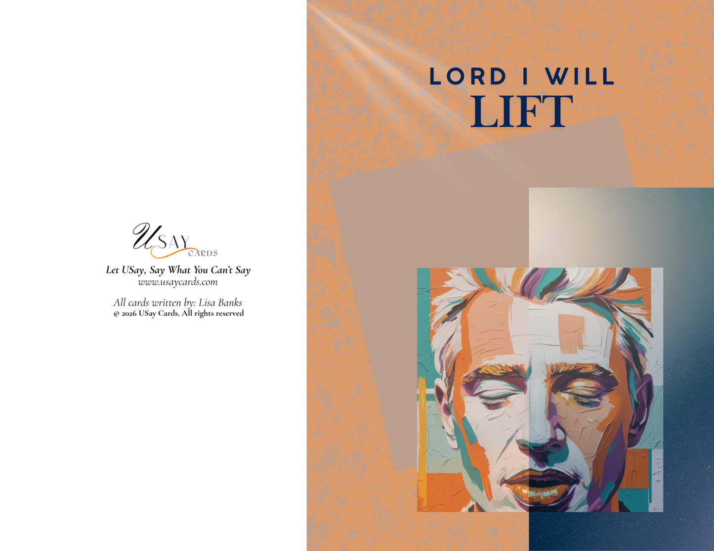 Lord I Will Lift (Light Tone - Man - Physical Card)