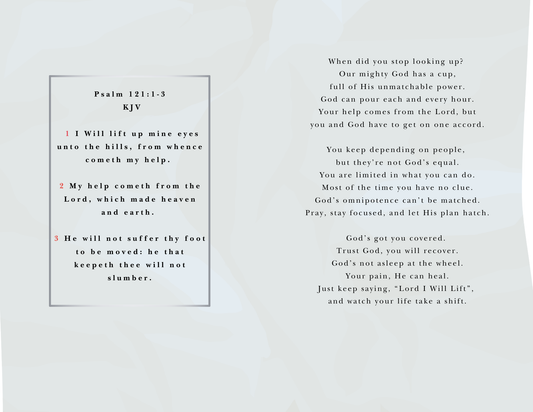 Lord I Will Lift (Light Tone - Woman - Physical Card)