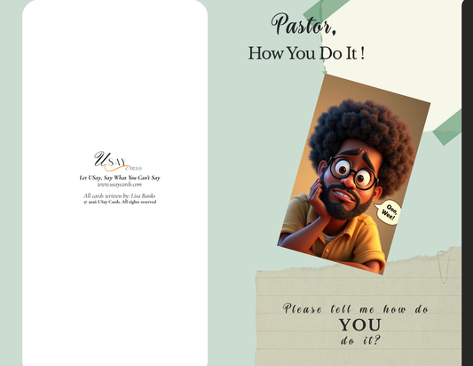 Pastor How You Do It Bro Beef (Male – Physical Card)