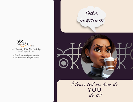 Pastor How You Do It Bro Beef (Woman – Physical Card)
