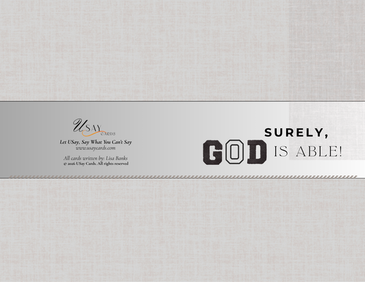 Surely God Is Able (Physical Card)