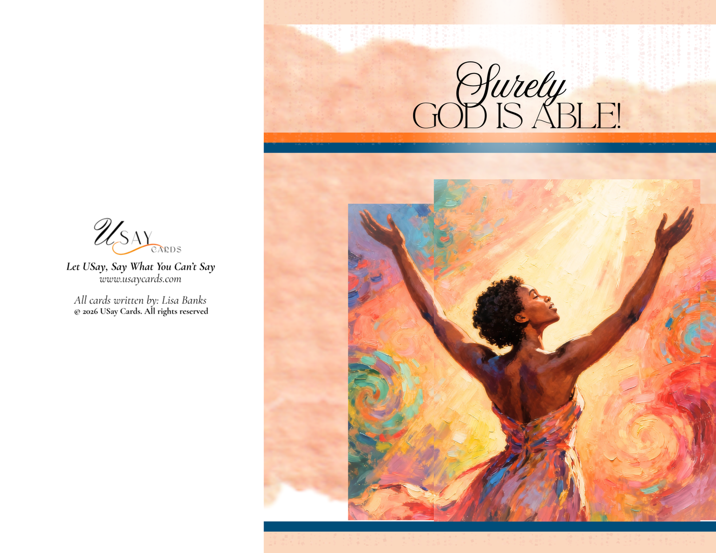 Surely God Is Able (Deep Tone - Physical Card)