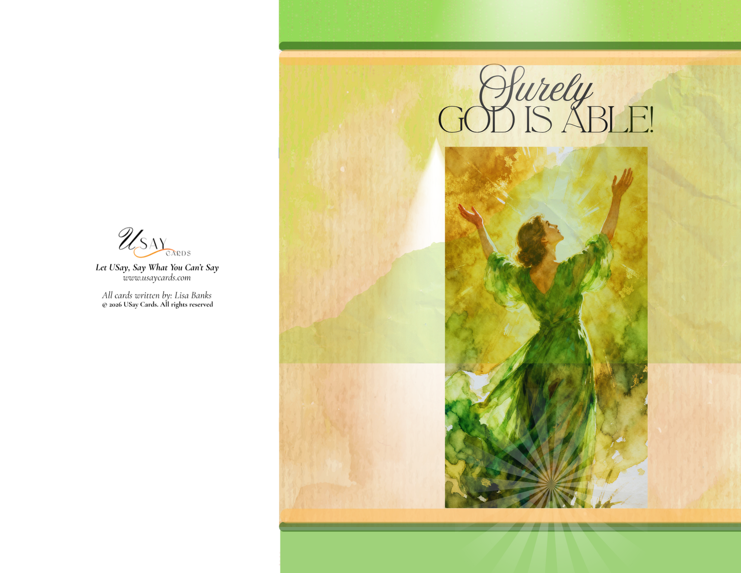 Surely God Is Able (Light Tone - Physical Card)