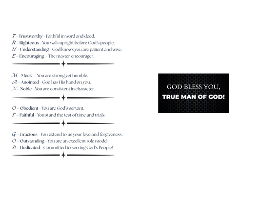 True Man Of God (Physical Card)