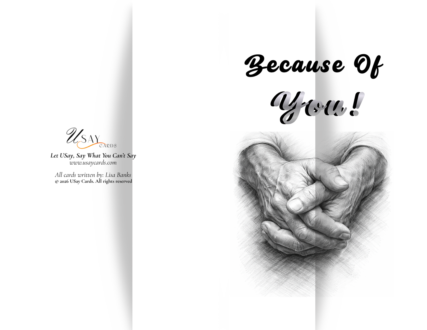 Because Of You — (Father Light Tone - Physical Card)