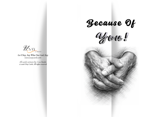 Because Of You — (Father Light Tone - Physical Card)