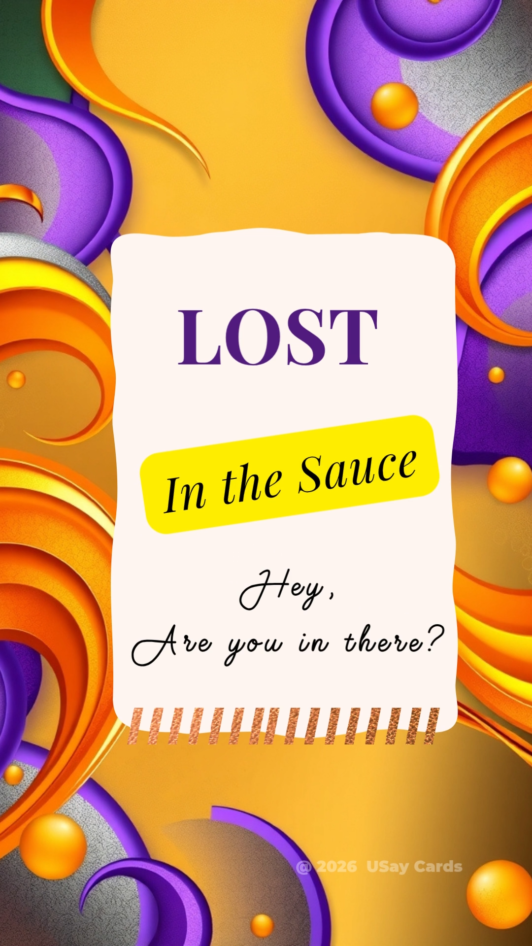 Lost In The Sauce